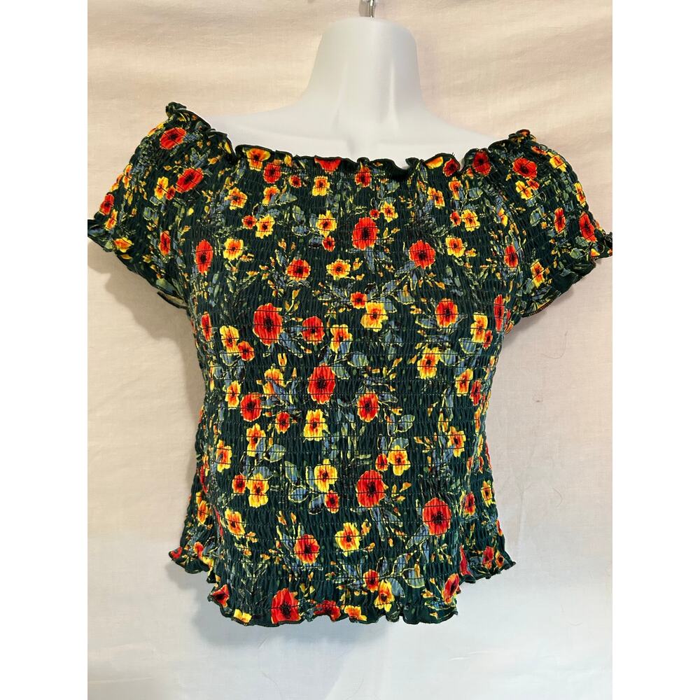Spring Floral Crop Top - L